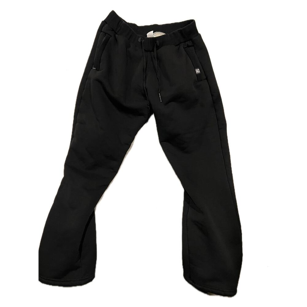 FNSH Sherpa-Lined Sweatpants Black Mens XL